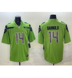 Men's Seattle Seahawks #14 Sam Darnold Green 2025 Vapor Limited Football Stitched Jersey