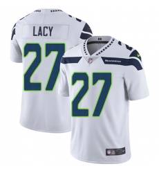 Men's Nike Seattle Seahawks #27 Eddie Lacy White Vapor Untouchable Limited Player NFL Jersey