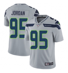 Men's Nike Seattle Seahawks #95 Dion Jordan Grey Alternate Vapor Untouchable Limited Player NFL Jersey