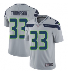 Youth Nike Seattle Seahawks #33 Tedric Thompson Grey Alternate Vapor Untouchable Limited Player NFL Jersey