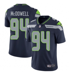 Men's Nike Seattle Seahawks #94 Malik McDowell Steel Blue Team Color Vapor Untouchable Limited Player NFL Jersey