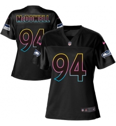 Women's Nike Seattle Seahawks #94 Malik McDowell Game Black Team Color NFL Jersey