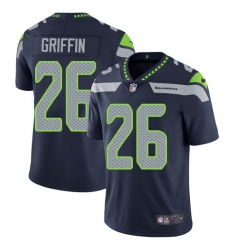 Youth Nike Seattle Seahawks #26 Shaquill Griffin Steel Blue Team Color Vapor Untouchable Limited Player NFL Jersey
