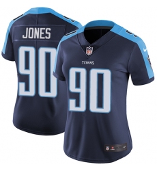 Women's Nike Tennessee Titans #90 DaQuan Jones Navy Blue Alternate Vapor Untouchable Limited Player NFL Jersey