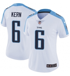 Women's Nike Tennessee Titans #6 Brett Kern White Vapor Untouchable Limited Player NFL Jersey