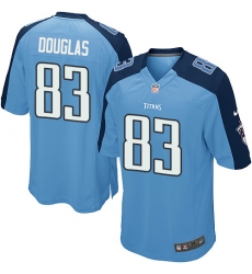 Men's Nike Tennessee Titans #83 Harry Douglas Game Light Blue Team Color NFL Jersey