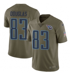 Men's Nike Tennessee Titans #83 Harry Douglas Limited Olive 2017 Salute to Service NFL Jersey