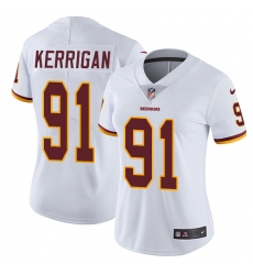Women's Nike Washington Redskins #91 Ryan Kerrigan White Vapor Untouchable Limited Player NFL Jersey