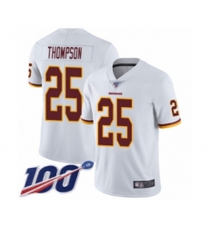 Youth Washington Redskins #25 Chris Thompson White Vapor Untouchable Limited Player 100th Season Football Jersey