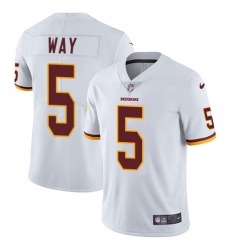 Men's Nike Washington Redskins #5 Tress Way White Vapor Untouchable Limited Player NFL Jersey