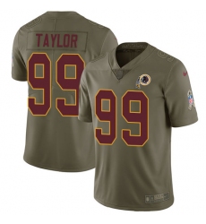 Youth Nike Washington Redskins #99 Phil Taylor Limited Olive 2017 Salute to Service NFL Jersey