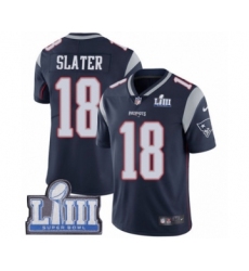 Youth Nike New England Patriots #18 Matthew Slater Navy Blue Team Color Vapor Untouchable Limited Player Super Bowl LIII Bound NFL Jersey