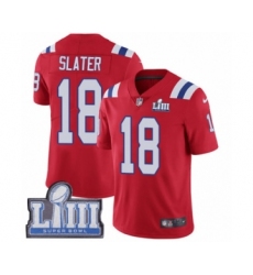 Youth Nike New England Patriots #18 Matthew Slater Red Alternate Vapor Untouchable Limited Player Super Bowl LIII Bound NFL Jersey