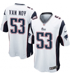 Men's Nike New England Patriots #53 Kyle Van Noy Game White NFL Jersey
