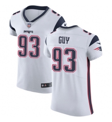 Men's Nike New England Patriots #93 Lawrence Guy White Vapor Untouchable Elite Player NFL Jersey