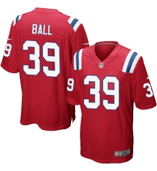 Men's Nike New England Patriots #39 Montee Ball Game Red Alternate NFL Jersey