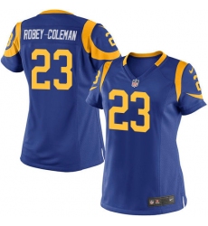 Women's Nike Los Angeles Rams #23 Nickell Robey-Coleman Game Royal Blue Alternate NFL Jersey