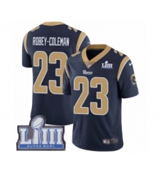 Youth Nike Los Angeles Rams #23 Nickell Robey-Coleman Navy Blue Team Color Vapor Untouchable Limited Player Super Bowl LIII Bound NFL Jersey