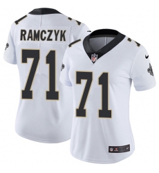 Women's Nike New Orleans Saints #71 Ryan Ramczyk Elite White NFL Jersey