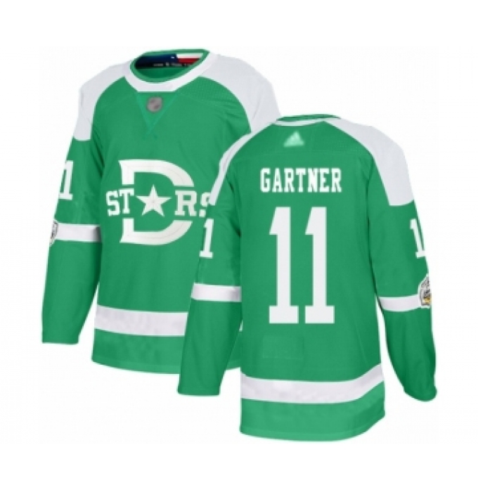 Youth Dallas Stars #11 Mike Gartner Authentic Green 2020 Winter Classic Hockey Jersey