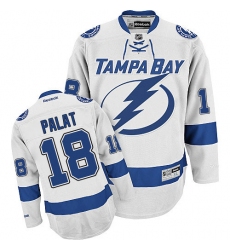 Men's Reebok Tampa Bay Lightning #18 Ondrej Palat Authentic White Away NHL Jersey