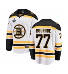 Youth Boston Bruins #77 Ray Bourque Authentic White Away Fanatics Branded Breakaway 2019 Stanley Cup Final Bound Hockey Jersey