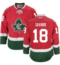 Men's Reebok Montreal Canadiens #18 Serge Savard Authentic Red New CD NHL Jersey