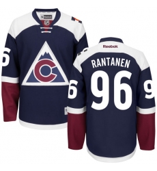 Youth Reebok Colorado Avalanche #96 Mikko Rantanen Authentic Blue Third NHL Jersey