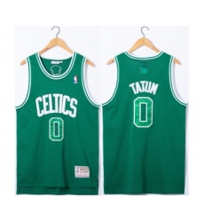 Men's Boston Celtics #0 Jayson Tatum Green Stitched Jersey