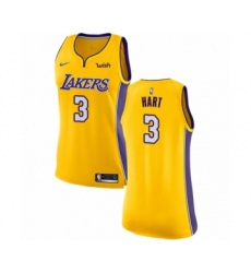 Women's Los Angeles Lakers #3 Josh Hart Authentic Gold Basketball Jersey - Icon Edition