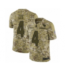Youth Arizona Cardinals #4 Andy Lee Limited Camo 2018 Salute to Service Football Jersey
