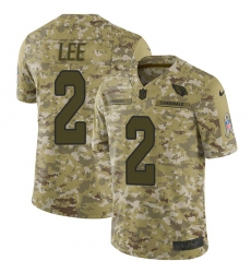 Youth Nike Arizona Cardinals #2 Andy Lee Limited Camo 2018 Salute to Service NFL Jersey