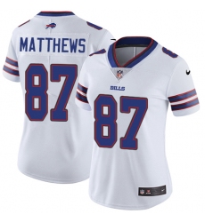 Women's Nike Buffalo Bills #87 Jordan Matthews White Vapor Untouchable Limited Player NFL Jersey