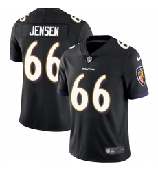 Youth Nike Baltimore Ravens #66 Ryan Jensen Black Alternate Vapor Untouchable Limited Player NFL Jersey