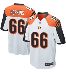 Men's Nike Cincinnati Bengals #66 Trey Hopkins Game White NFL Jersey