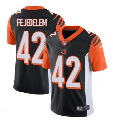 Youth Nike Cincinnati Bengals #42 Clayton Fejedelem Black Team Color Vapor Untouchable Limited Player NFL Jersey