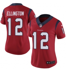 Women's Nike Houston Texans #12 Bruce Ellington Red Alternate Vapor Untouchable Limited Player NFL Jersey