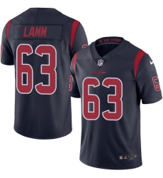 Youth Nike Houston Texans #63 Kendall Lamm Limited Navy Blue Rush Vapor Untouchable NFL Jersey