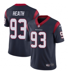 Youth Nike Houston Texans #93 Joel Heath Navy Blue Team Color Vapor Untouchable Limited Player NFL Jersey