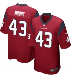 Men's Nike Houston Texans #43 Corey Moore Game Red Alternate NFL Jersey