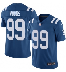 Men's Nike Indianapolis Colts #99 Al Woods Royal Blue Team Color Vapor Untouchable Limited Player NFL Jersey