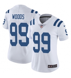 Women's Nike Indianapolis Colts #99 Al Woods White Vapor Untouchable Elite Player NFL Jersey