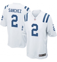 Men's Nike Indianapolis Colts #2 Rigoberto Sanchez Game White NFL Jersey