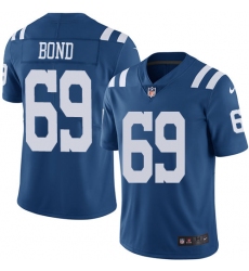Youth Nike Indianapolis Colts #69 Deyshawn Bond Limited Royal Blue Rush Vapor Untouchable NFL Jersey