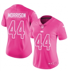 Women's Nike Indianapolis Colts #44 Antonio Morrison Limited Pink Rush Fashion NFL Jersey