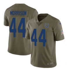 Youth Nike Indianapolis Colts #44 Antonio Morrison Limited Olive 2017 Salute to Service NFL Jersey