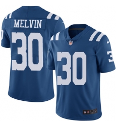 Men's Nike Indianapolis Colts #30 Rashaan Melvin Elite Royal Blue Rush Vapor Untouchable NFL Jersey