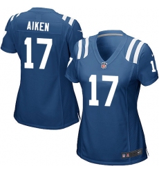 Women's Nike Indianapolis Colts #17 Kamar Aiken Game Royal Blue Team Color NFL Jersey