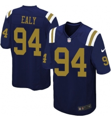 Men's Nike New York Jets #94 Kony Ealy Limited Navy Blue Alternate NFL Jersey