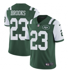 Youth Nike New York Jets #23 Terrence Brooks Green Team Color Vapor Untouchable Limited Player NFL Jersey